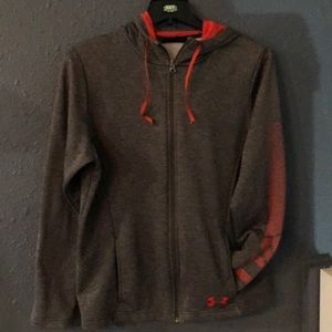 Mens large Under Armour cold gear zippered hoodie
